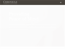 Tablet Screenshot of chroniclefamily.com